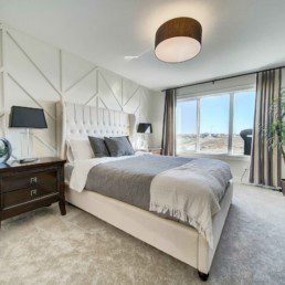 master bedroom in the midland in rosewood