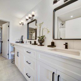 dual sinks in master bathroom in the midland in rosewood