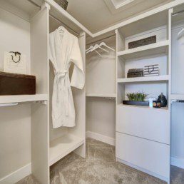 walk in closet in the midland by western living homes in rosewood