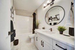 bathroom of western living homes showhome the midland in rosewood